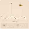 Lustre Suspension Anneau Bois Naturel Minimaliste Design - Salon Salle à Manger — Fuyza