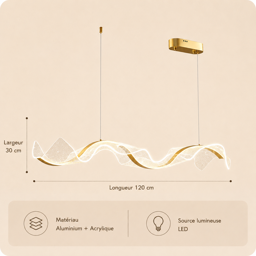 Lustre Suspension Anneau Bois Naturel Minimaliste Design - Salon Salle à Manger — Fuyza
