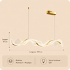 Lustre Suspension Anneau Bois Naturel Minimaliste Design - Salon Salle à Manger — Fuyza