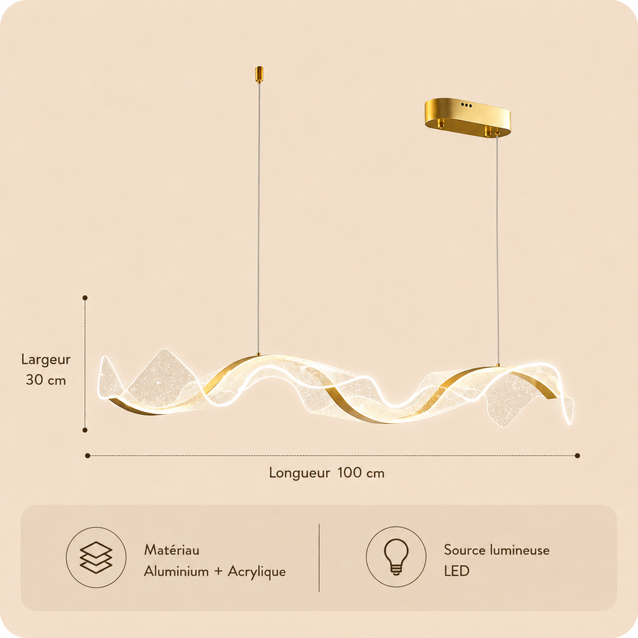 Lustre Suspension Anneau Bois Naturel Minimaliste Design - Salon Salle à Manger — Fuyza