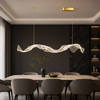 Lustre Suspension Anneau Bois Naturel Minimaliste Design - Salon Salle à Manger — Fuyza