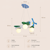 Suspension Avion Bois Naturel Enfant Ludique - Cuisine Chambre Salon — Topaze