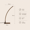 Lampe de Table Arche Aluminium Blanc Minimaliste Design - Chambre Bureau Salon — Arceau