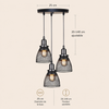 Suspension Cage Métal Noir Industriel Vintage - Cuisine Salon Bureau — Treillis