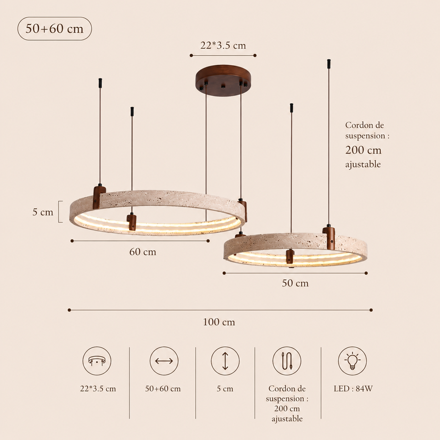 Lustre Suspension Cascade Sphères Verre Transparent et Métal Chromé - Salon Salle à Manger — Lothaire