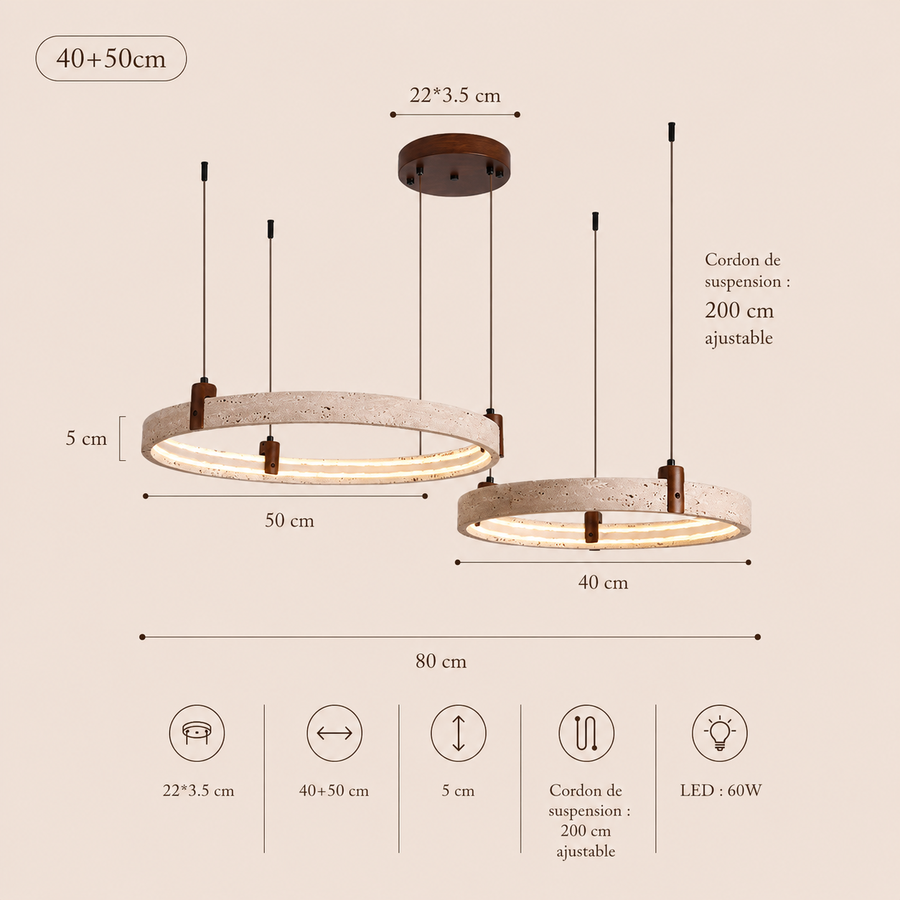 Lustre Suspension Cascade Sphères Verre Transparent et Métal Chromé - Salon Salle à Manger — Lothaire