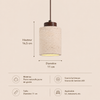 Suspension Cylindre Métal Noir Minimaliste Épuré Design - Chambre Salon Cuisine — Calypso