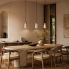 Suspension Cylindre Céramique Beige Minimaliste Design - Chambre Salon Cuisine — Spica