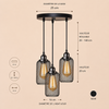 Suspension Cylindre Acier Noir Mat Industriel - Chambre Salon Cuisine — Vivo