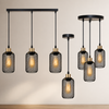 Suspension Cylindre Acier Noir Mat Industriel - Chambre Salon Cuisine — Vivo
