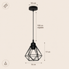 Suspension Abat-Jour Acier Noir et Laiton Industriel - Cuisine Salon Bureau — Puro