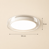 Plafonnier Disque Acier Noir Mat Minimaliste Design Moderne - Salle de Bain Salon Chambre — Kaede