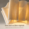 Suspension Pétales Tissu Lin Beige Wabi-Sabi Design - Chambre Salon Cuisine — Corymbe
