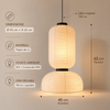 Suspension Globe Papier Blanc Minimaliste Nordique Design Boule - Chambre Salon Cuisine — Ravenna