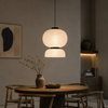 Suspension Globe Papier Blanc Minimaliste Nordique Design Boule - Chambre Salon Cuisine — Ravenna
