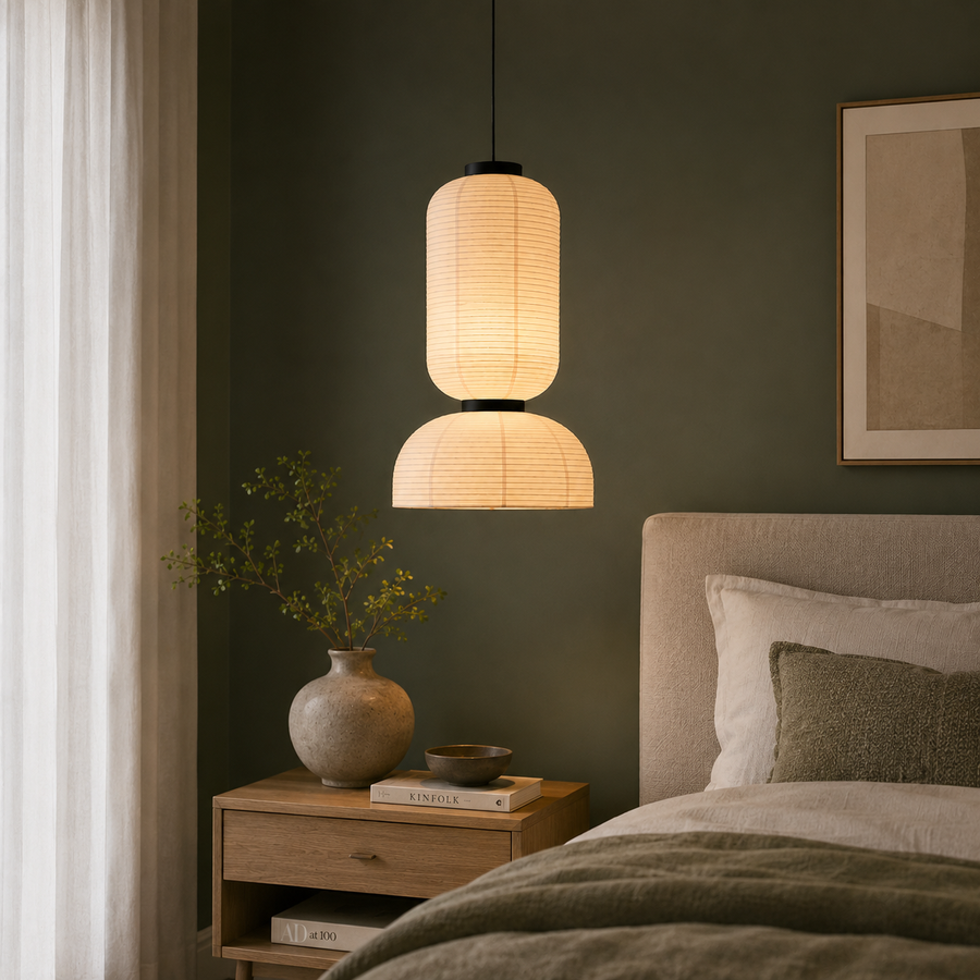 Suspension Globe Papier Blanc Minimaliste Nordique Design Boule - Chambre Salon Cuisine — Ravenna