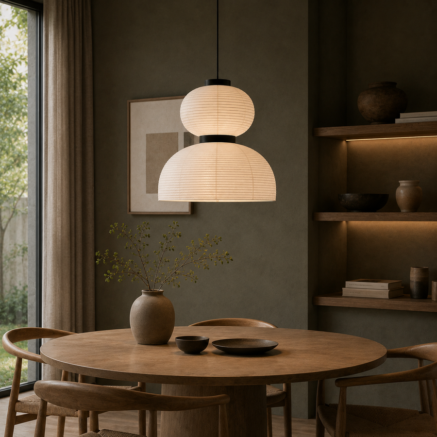 Suspension Globe Papier Blanc Minimaliste Nordique Design Boule - Chambre Salon Cuisine — Ravenna