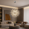 Lustre Suspension Sphère Cristal Étincelant et Métal Doré - Salon Salle à Manger — Novus