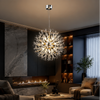 Lustre Suspension Sphère Cristal Étincelant et Métal Doré - Salon Salle à Manger — Novus