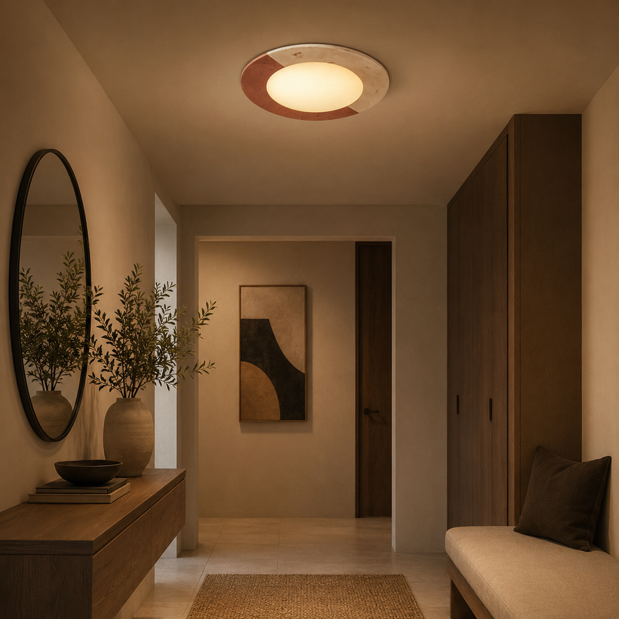 Plafonnier Nuage Métal Noir Épuré Design Moderne - Salle de Bain Salon Chambre — Algol