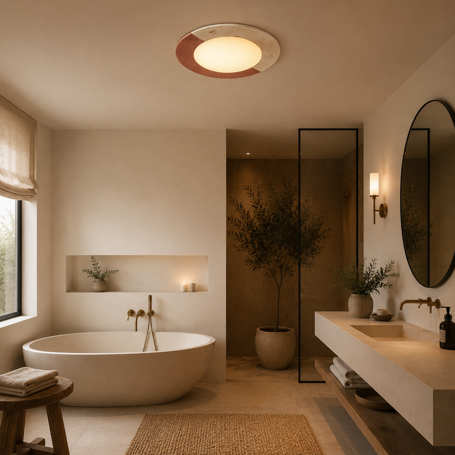 Plafonnier Nuage Métal Noir Épuré Design Moderne - Salle de Bain Salon Chambre — Algol