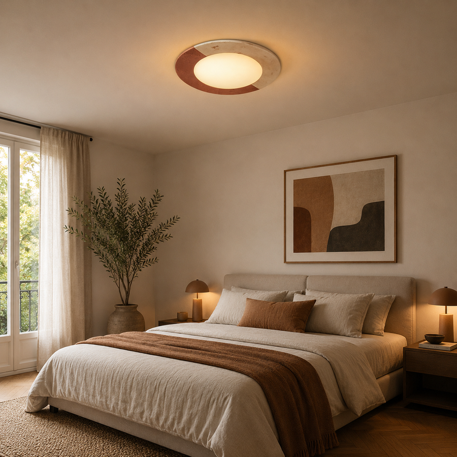 Plafonnier Nuage Métal Noir Épuré Design Moderne - Salle de Bain Salon Chambre — Algol