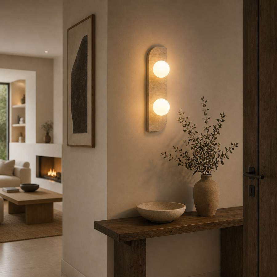 Applique Murale Cylindre Verre Opalin Minimaliste Design Moderne - Chambre Salle de Bain Salon — Cremona
