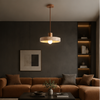 Suspension Cylindre Bois Clair et Béton Épuré Design - Chambre Salon Cuisine — Lumio