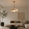 Suspension Cylindre Bois Clair et Béton Épuré Design - Chambre Salon Cuisine — Lumio