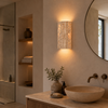 Applique Murale Cylindre Pierre Beige Minimaliste Design Moderne - Chambre Salle de Bain Salon — Algol