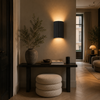 Applique Murale Cylindre Bois Texturé Minimaliste Design Moderne - Chambre Salle de Bain Salon — Colure