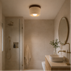 Plafonnier Saucière Pierre Globe Boule - Salle de Bain Salon Chambre — Capresca