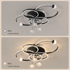 Lustre Plafonnier Anneaux Laiton Doré Minimaliste Dimmable Design - Salon Salle à Manger — Orbit