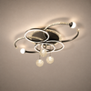 Lustre Plafonnier Anneaux Laiton Doré Minimaliste Dimmable Design - Salon Salle à Manger — Orbit