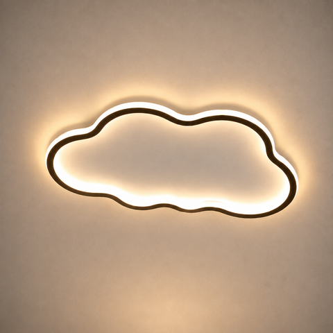 Plafonnier Nuage Tissu Blanc Éthéré - Salle de Bain Salon Chambre — Brume