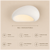 Plafonnier Coquillage Plâtre Blanc Minimaliste Design Moderne - Salle de Bain Salon Chambre — Flambeau