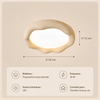 Plafonnier Anneau Plâtre Blanc Minimaliste Design Moderne - Salle de Bain Salon Chambre — Ringa