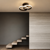 Plafonnier Cylindre Bois et Métal Pastel Nordique Design Moderne - Salon Chambre Salle à Manger — Colure