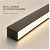 Plafonnier Cylindre Métal Noir Minimaliste Design Moderne - Salle de Bain Salon Chambre — Arundo