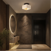 Plafonnier Cylindres Acier Noir Mat Minimaliste Design Moderne - Salle de Bain Salon Chambre — Colonne