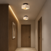 Plafonnier Cylindres Acier Noir Mat Minimaliste Design Moderne - Salle de Bain Salon Chambre — Colonne
