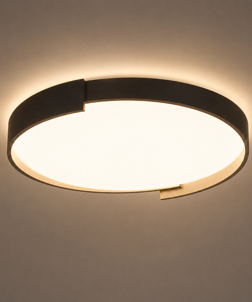Plafonnier Vague Métal Minimaliste Design Moderne - Salle de Bain Salon Chambre — Onde