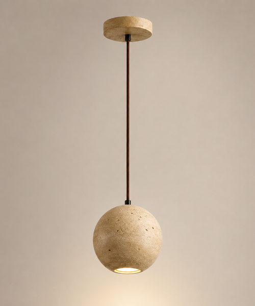 Suspension Sphère Béton Brut Minimaliste Design Boule - Cuisine Salon Salle à Manger — Tempo
