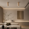 Plafonnier Cylindre Liège Naturel Minimaliste Design Moderne - Salon Chambre Salle à Manger — Antares