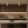 Plafonnier Cylindre Liège Naturel Minimaliste Design Moderne - Salon Chambre Salle à Manger — Antares