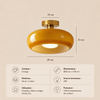 Plafonnier Sphère Verre Opalin et Laiton Minimaliste Design Moderne Boule - Salon Salle à Manger Chambre — Vesta