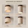 Plafonnier Cylindre Béton Blanc Minimaliste Design Moderne - Salle de Bain Salon Chambre — Thuban