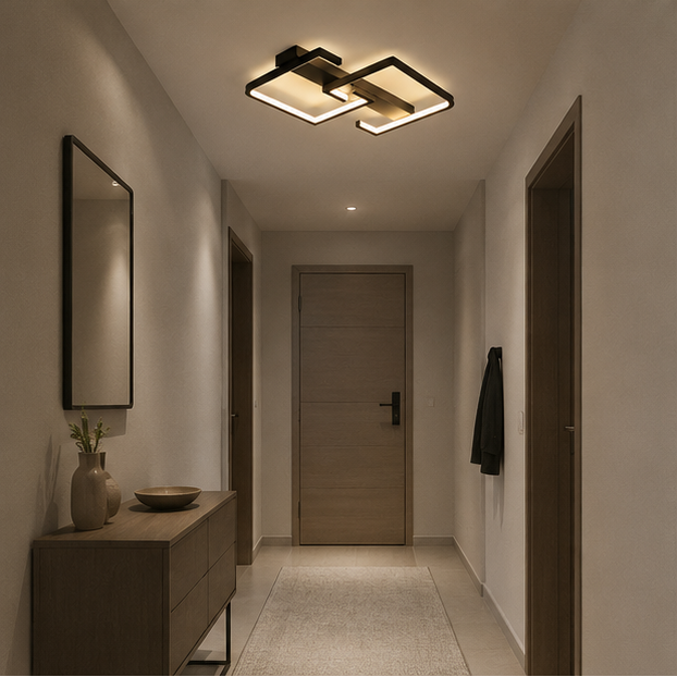 Plafonnier Organique Céramique Blanche Minimaliste Design Moderne - Salle de Bain Salon Chambre — Jaspe