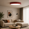 Plafonnier Anneau Céramique Crème Minimaliste Design Moderne - Salle de Bain Salon Chambre — Alcyone