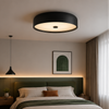 Plafonnier Anneau Métal Rouge Minimaliste Design Moderne - Salle de Bain Salon Chambre — Vibrato